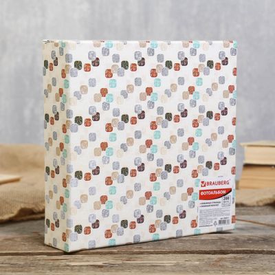 Фотоальбом BRAUBERG на 200 фотографий 10х15 см "Тауэр"