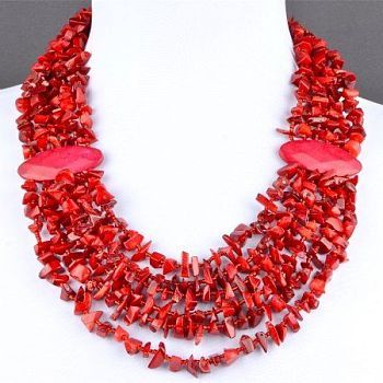 Колье Коралл "Богемия" арт. П3343