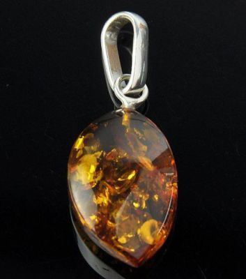 Кулон Янтарь "Золотой дождь" арт.ЯК-096