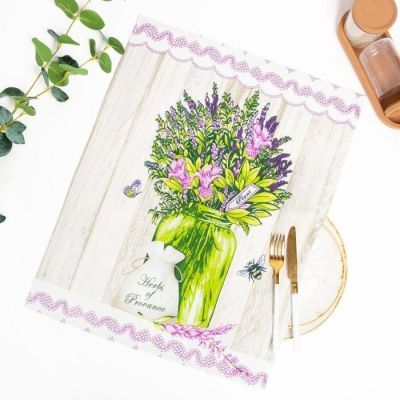 Набор полотенец в пакете "Лаванда " 45х60 см, 160 гр/м, хлопок 100%, вафля, 3 шт