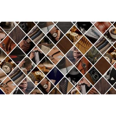 Бумага упаковочная глянцевая "Мужская мода", 0,5 х 0,7 м