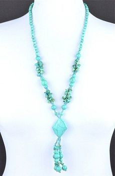 Бусы прес.Бирюза "Лидия" арт.П3417