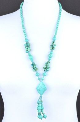 Бусы прес.Бирюза "Лидия" арт.П3417