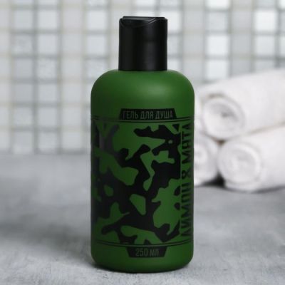 Набор "23 Февраля" фляга гель для душа 250 мл аромат мята и цитрус, ремень