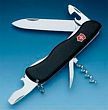 Victorinox Nomad One Hand Black Нож складной для спецслужб с фиксатором лезвия 111 мм  (арт. - 0.8353.MW3)