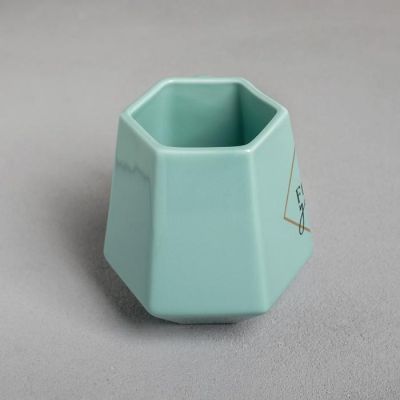 Кружка геометрия "For you", голубая, 300 мл