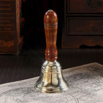 Колокол 16х6,5 см, деревянная рукоять