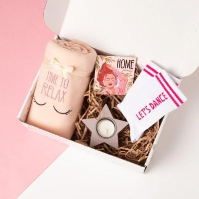 Набор подарочный "Time to relax" плед и акс