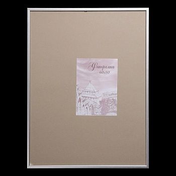 Фоторамка сосна с19 60х80 см (серебро)