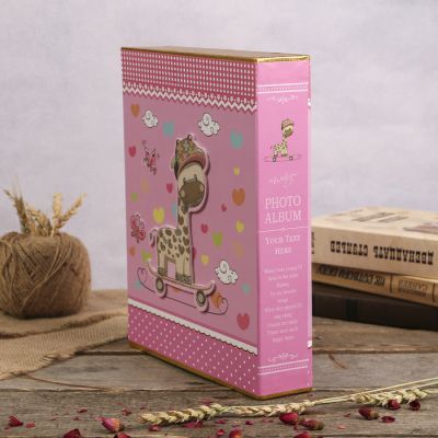 Фотоальбом «Слон/жираф» на 200 фото, 13 × 18 см, в коробке, МИКС