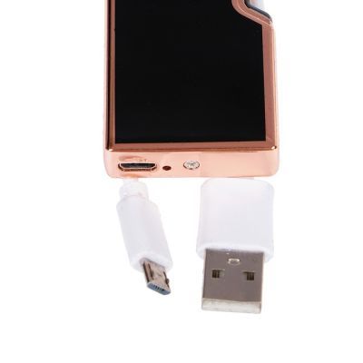 Зажигалка электронная "Элегант", USB, дуговая, чёрная, 7.5х12 см