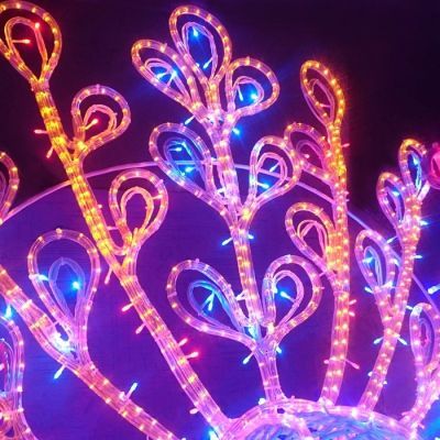 Светодиодная фигура «Павлин», 210 × 170 × 110 см, 80 Вт, 220 В