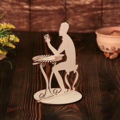 Салфетница «Мужчина за столиком», 19×15,5×0,3 см