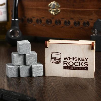 Камни для виски "COLD & OLD", в шкатулке, 6 шт