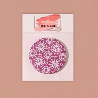 Зеркало складное «Кружево», d 7,5 см, рисунок МИКС