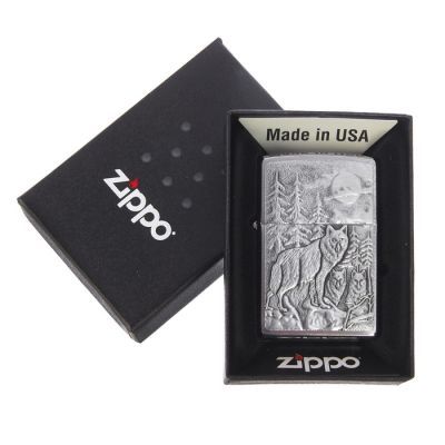 Зажигалка ZIPPO 20855 Classic с покрытием Brushed Chrome