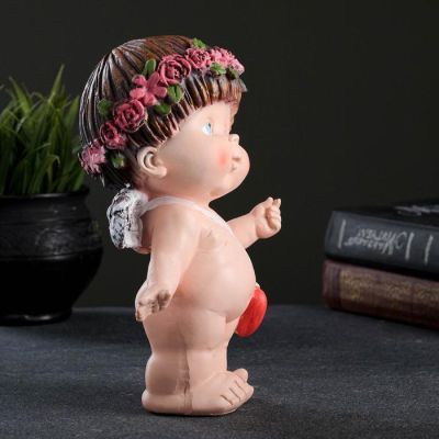 Фигура "Ангел Прелесть №1 с сердечком" 10х12х20см