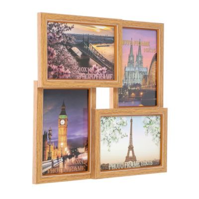 Фоторамка "Светлый орех" 29х29 см на 4 фото 10х15 см