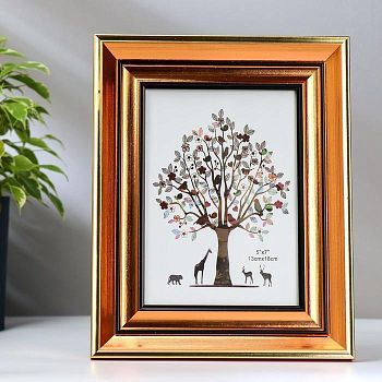 Фоторамка пластик 13х18 см "Медь с чёрными полосами" 24,7х19,6х2 см