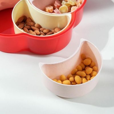 Менажница с крышкой «Барокко», 27×26,6×7,5 см, 5 съёмных ячеек, цвет МИКС