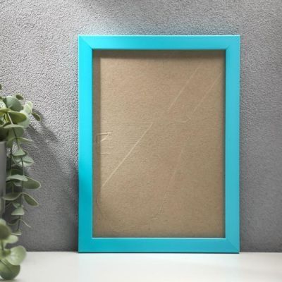Фоторамка пластик 15х21 бирюза