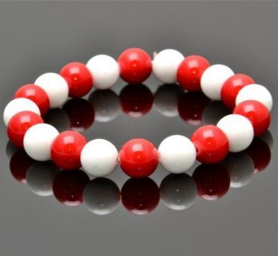 Браслет прес.Коралл, кахолонг "Тутси" арт. бП1616-17