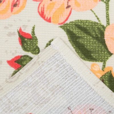 Полотенце вафельное "Почтовые марки" 35х60 см, песочный, 160 гр/м, хл,