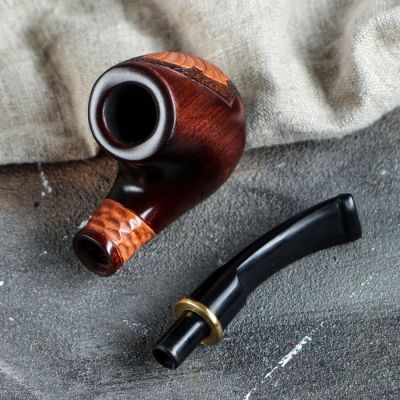 Трубка курительная "Cказка", якорь металлический, груша, 14 см