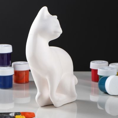 Копилка -раскраска "Кошка Шарлота", под роспись, 19 см