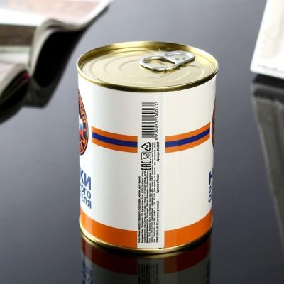 Носки в банке "Носки отважного спасателя"  (мужские, цвет черный)