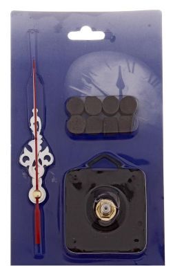 Часы-наклейка на стену "Сердечки, 3 и 9"  (многоразового использования, черный хром) 1×45×60 см