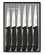 Набор ножей Victorinox Swiss Classic для стейка заточка: серрейторная черный 110 мм (6 шт. в наборе) (арт-6.7233.6g)