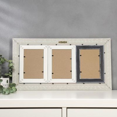 Фоторамка пластик 3 в 1  115-5168 10х15 см