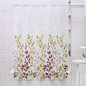 Штора для ванной комнаты Доляна «Осень», 180×180 см, EVA