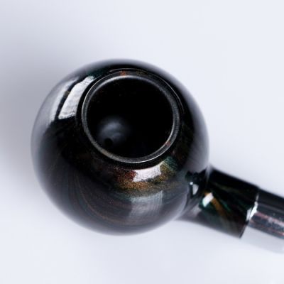 Трубка классическая, круглая, 14 см, коричневая