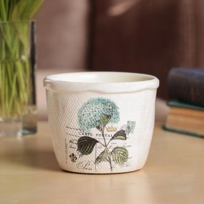 Кашпо "Ботаника" рельефное, микс 0,4 л