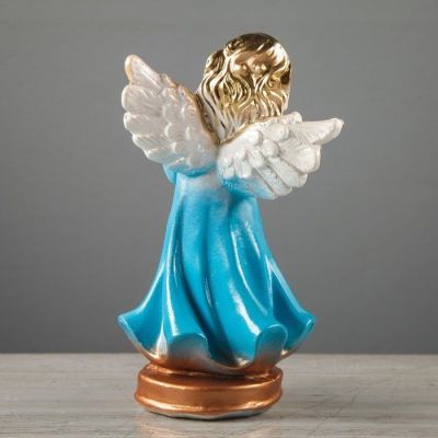 Статуэтка "Ангел с букетом", 25 см, микс