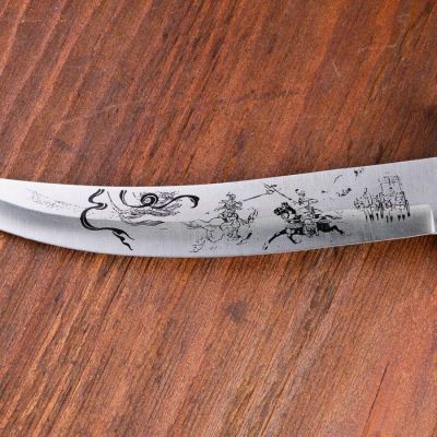 Сув. изделие кортик ножны Кони хром, рукоять Конь, на лезвии узор 37 см