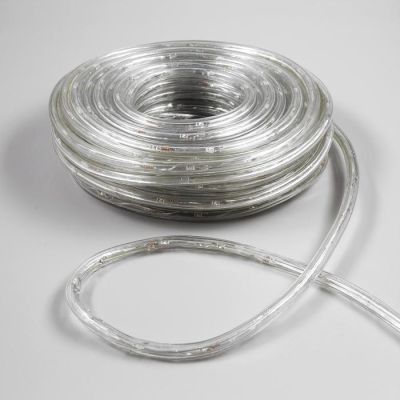 Световой шнур Luazon Lighting 10 мм, IP44, 20 м, 24 LED/м, 220 В, 8 режимов, свечение жёлтое