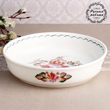 Блюдо (вар) «Донской фаянс»  -22х4 см,1 сорт