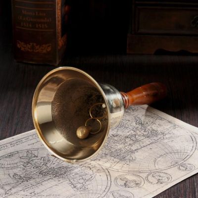 Колокол резной 21х9,5 см, деревянная рукоять