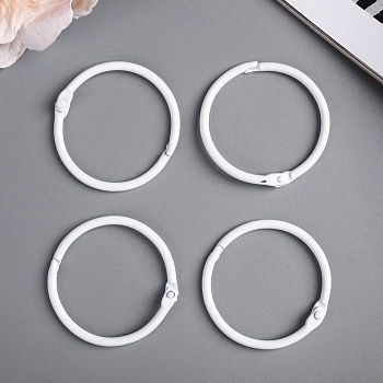 Кольца для творчества (для фотоальбомов) "Белое" набор 4 шт d=4,5 см