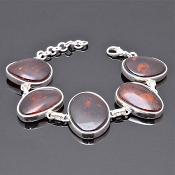 Браслет Янтарь "Осеннее танго" арт.ЯК-1412