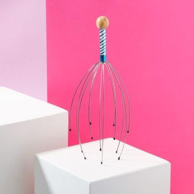 Массажёр мурашка "И пусть весь мир подождёт", голубой, 7 х 22 см МИКС