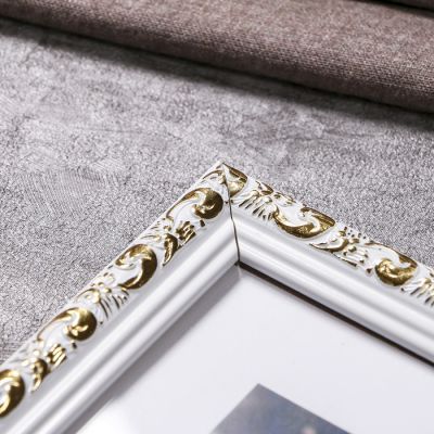 Фоторамка "Волна" золото с белым 30х40 см