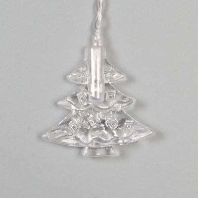 Гирлянда «Бахрома» 1.8 × 0.5 м с насадками «Ёлки», IP20, прозрачная нить, 48 LED, свечение мульти (RG/RB), мигание, 220 В