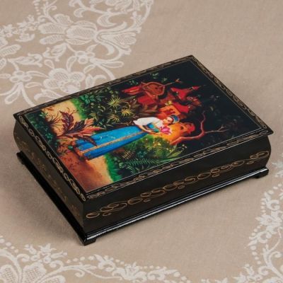 Шкатулка «Сказки», 16×22 см, лаковая миниатюра