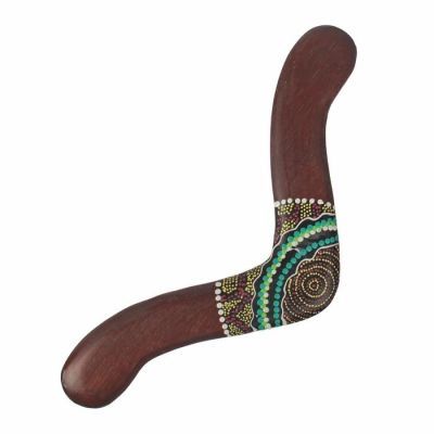 Сувенир "Бумеранг с точечной росписью" коричневый 40х7х1 см МИКС