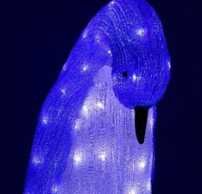 Фигура акрил. "Голубая Пингвиниха" (60х15х37 см.)