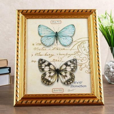 Фоторамка пластик 20х25 см "Фредерик" золотая спираль 29,2х24,2 см